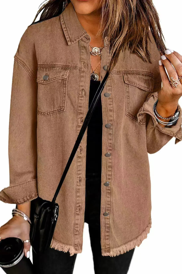 JAQUETA JEANS CANELA